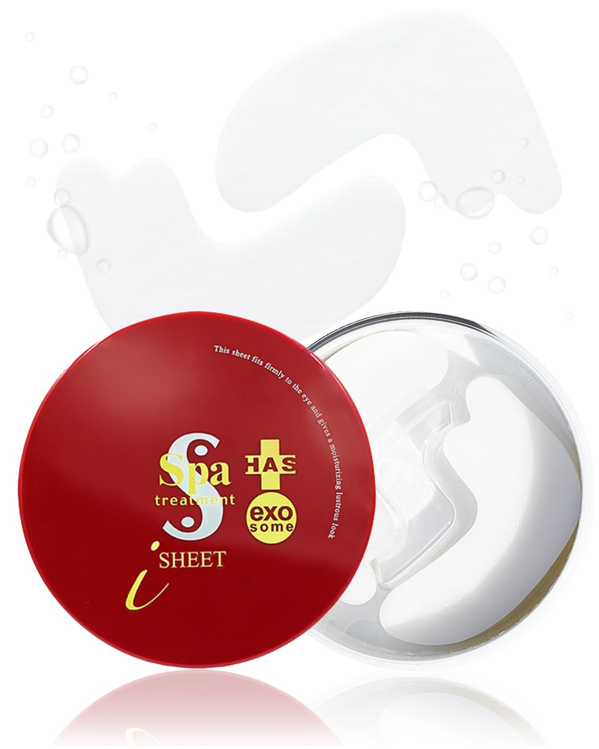 Spa Treatment HAS Stretch iSheet exo Japanese, Under Eye Patches for Puffy Eyes and Dark Circles, Eye Mask, Under Eye Masks, Wrinkles, Eyebag, Eye Masks for Dark Circles and Puffiness (30 Pairs)