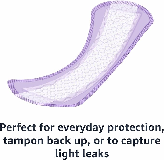Amazon Basics Daily Pantiliner, Regular Length, Pads for Women, Unscented, 50 Count (Previously Solimo)