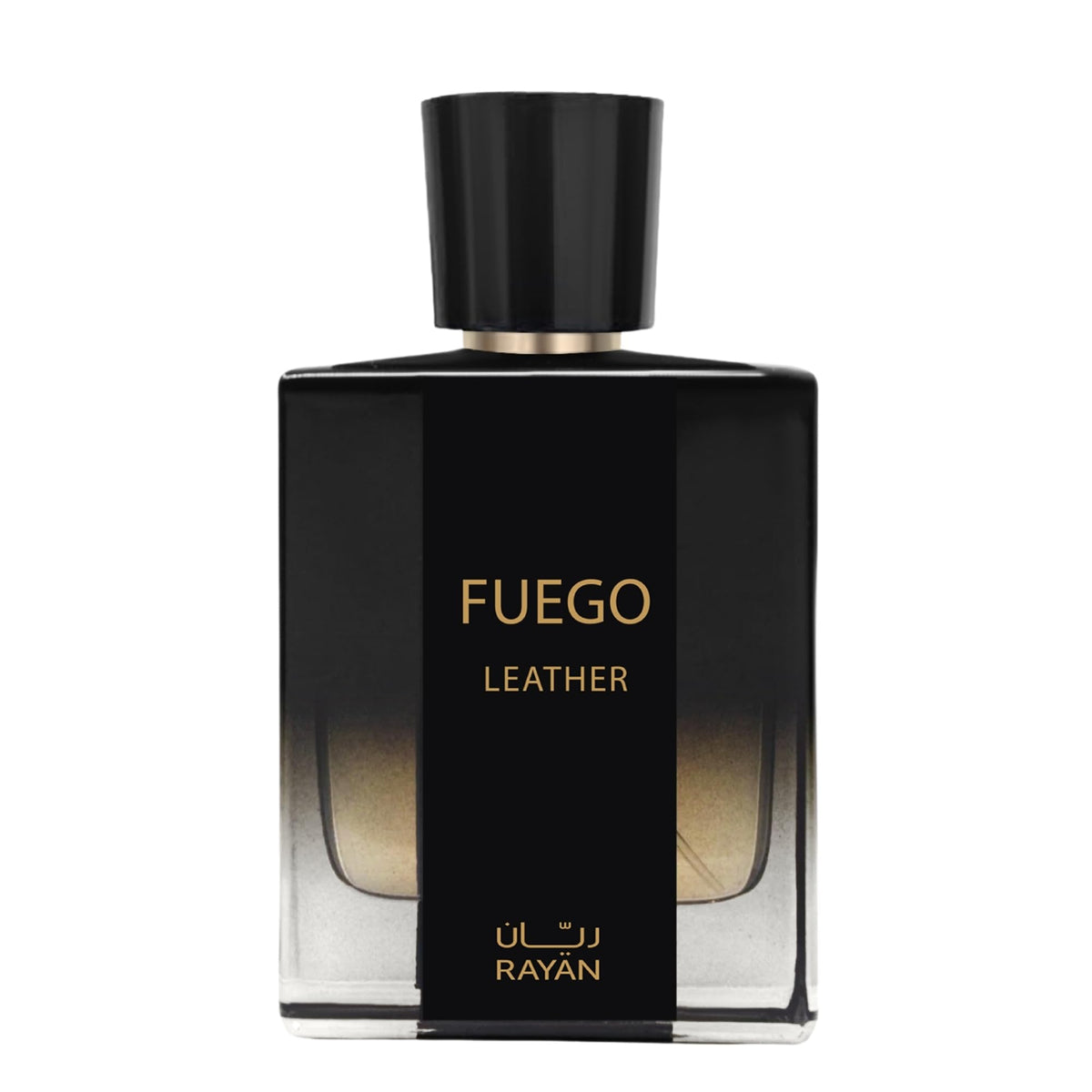 RAYAN Fuego Leather Perfume for Men – Long Lasting Arabian Eau De Parfum, 100mL (3.34 Fl oz) Men Perfume with Bergamot, Lavender, Vetiver, Sandalwood & Amber - Ideal Gift for Father's Day