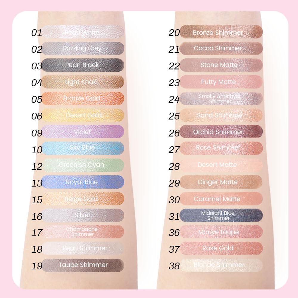 Kaely 2in1 Cream Eye Shadow Brightener Sticks for Eyes, Pencil Eyeshadow Applicator Stick Waterproof Pigmented, Eye Shadow Palette Highlighter Makeup, sombras para ojos, 12 Greenish Cyan Shimmer