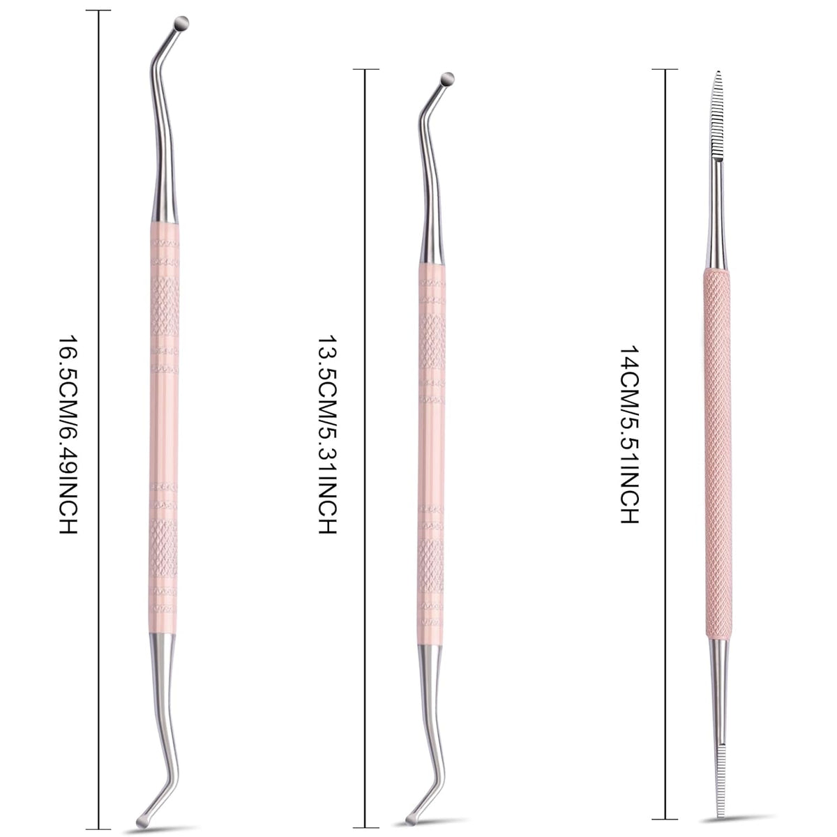 Teenitor Pedicure Tools for Feet, Toenail File and Lifters, Ingrown Toenail Removal Kit Pain Relief (Pink)