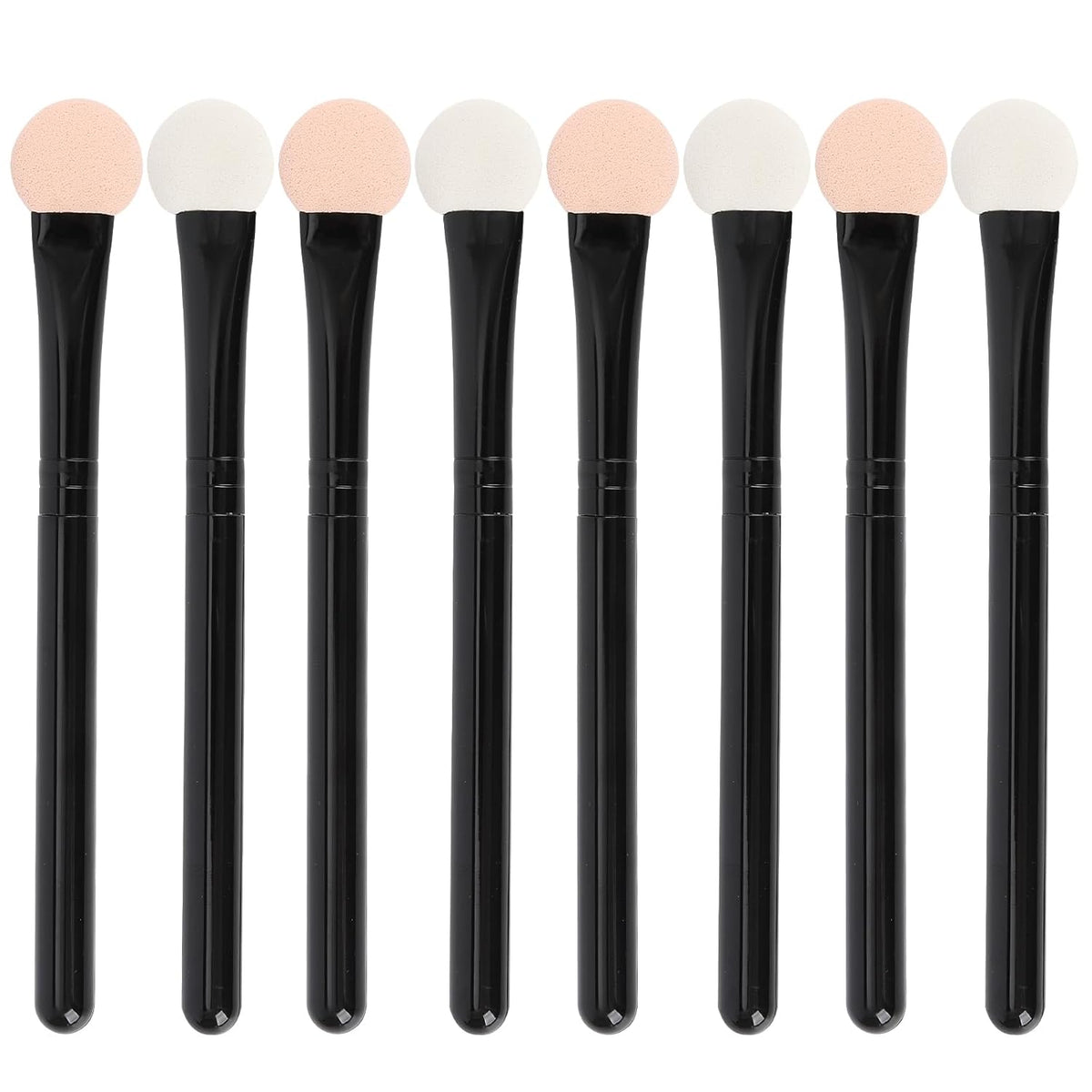 Eyeshadow Applicators Double Sided Sponge Makeup Brushes Reusable 8Pcs Round Foam Eye Shadow Applicator Sticks Brush Set Washable