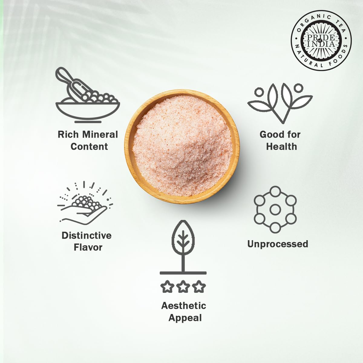 Pride Of India - Pure Himalayan Pink Salt - Enriched w/ 84+ Natural Minerals, Fine Grind 2.2 Pound (35.2 oz.) Jar - Himalayan Salt, Himalayan Pink Salt, Pink Himalayan Salt, Grind Salt, Pure Rock Salt