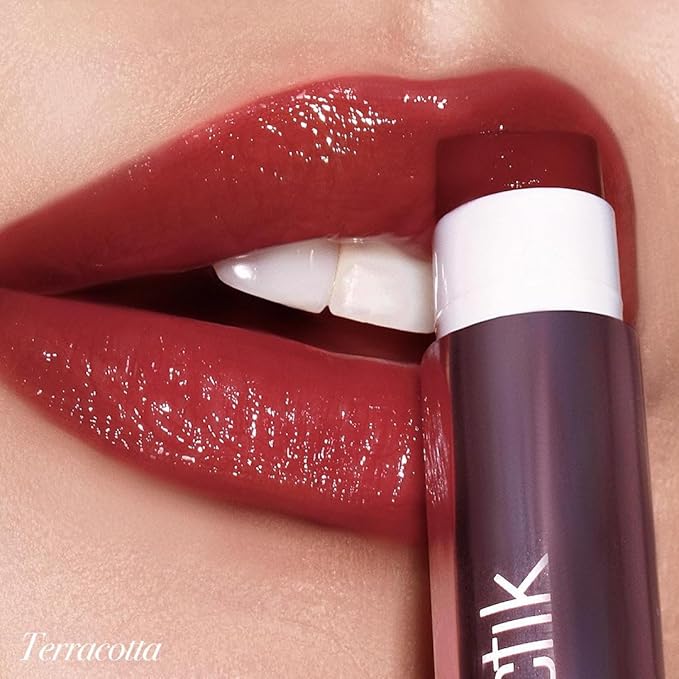Girlactik Jello Gloss Lip Balm - Original Lip Care with Vitamin E, Aloe Vera, Avocado and Apricot Kernel Oil for Hydrating, Moisturizing Lip Balm with Glossy, Smooth, 4.5 g / 0.15 oz (Terracotta)