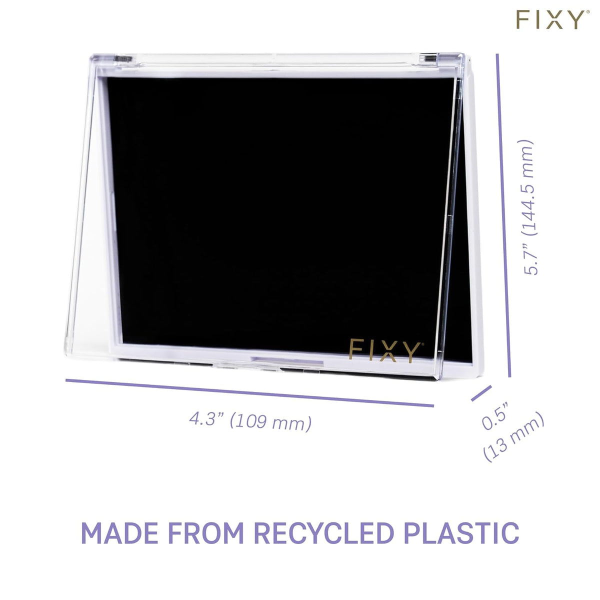 FIXY Empty Magnetic Makeup Palette Set of 3 (5.7x4.3inch) and 20 Magnetic Metal Pans of 21mm - Travel Friendly for Depotting, Organizing Eyeshadow, Blush, Foundation, Face Powder and more