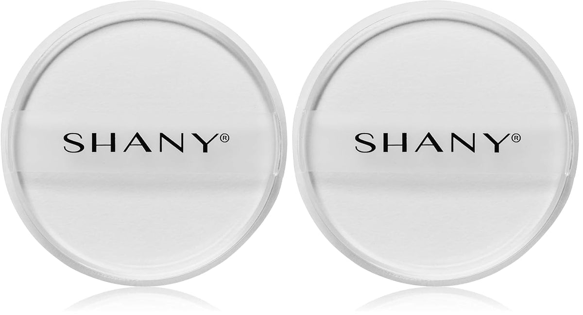 SHANY Stay Jelly Silicone Sponge - Clear & Non-Absorbent Makeup Blending Sponge for Flawless Application with Foundation - ROUND (Pack of 2)