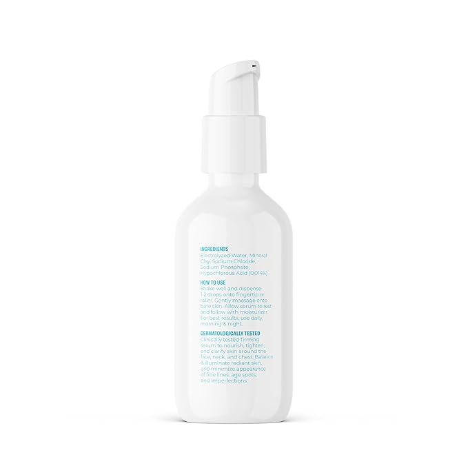 BRIOTECH Renew Serum, Hypochlorous Acid Mineral Gel, Soften Fine Line Appearance, Smooth Skin for Face, Neck, Chest, Spot Corrector, Soothe Redness, Vegan, 2 fl oz (4 Pack)
