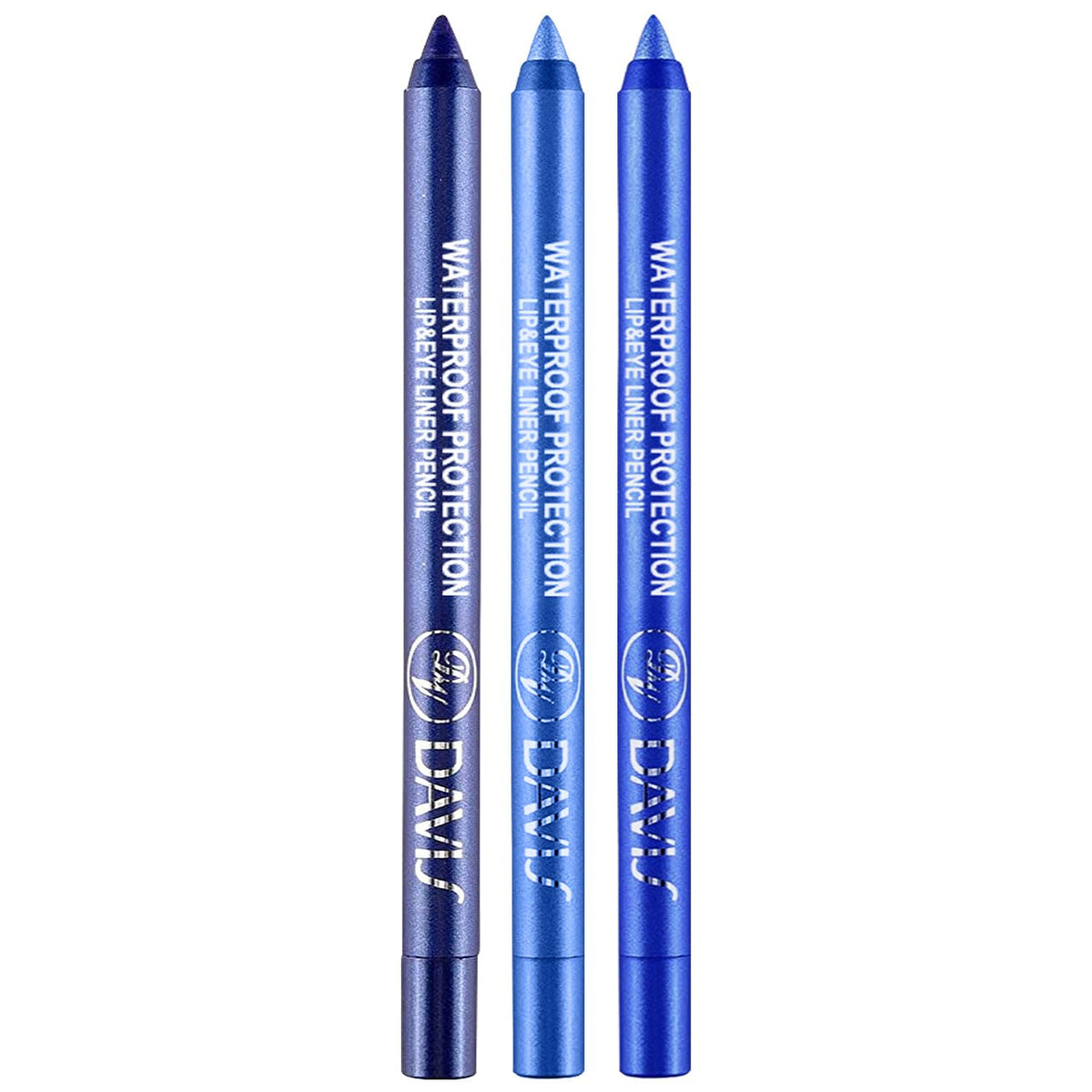 3 Colorful Eyeliner Pen Set, Eye Shadow Pencil, Pearl Eyeliner Kit Metallic Glitter Colored Eye liner for Women Eye&Lip Liner Professional Waterproof Eye Makeup (3PCS D)