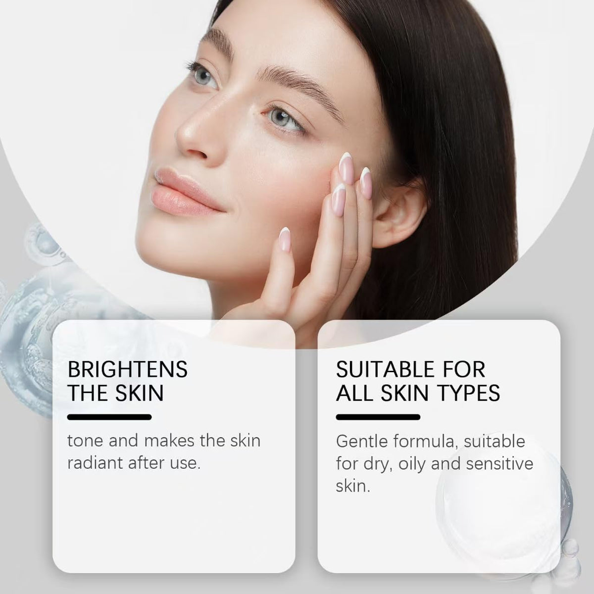 2PCS Black and White Rice Peeling, New Soft Rice Exfoliating Face and Body, Black and White Rice Exfoliant for All Skin Types, Gentle Peel & Deep Hydration - (White+Black)