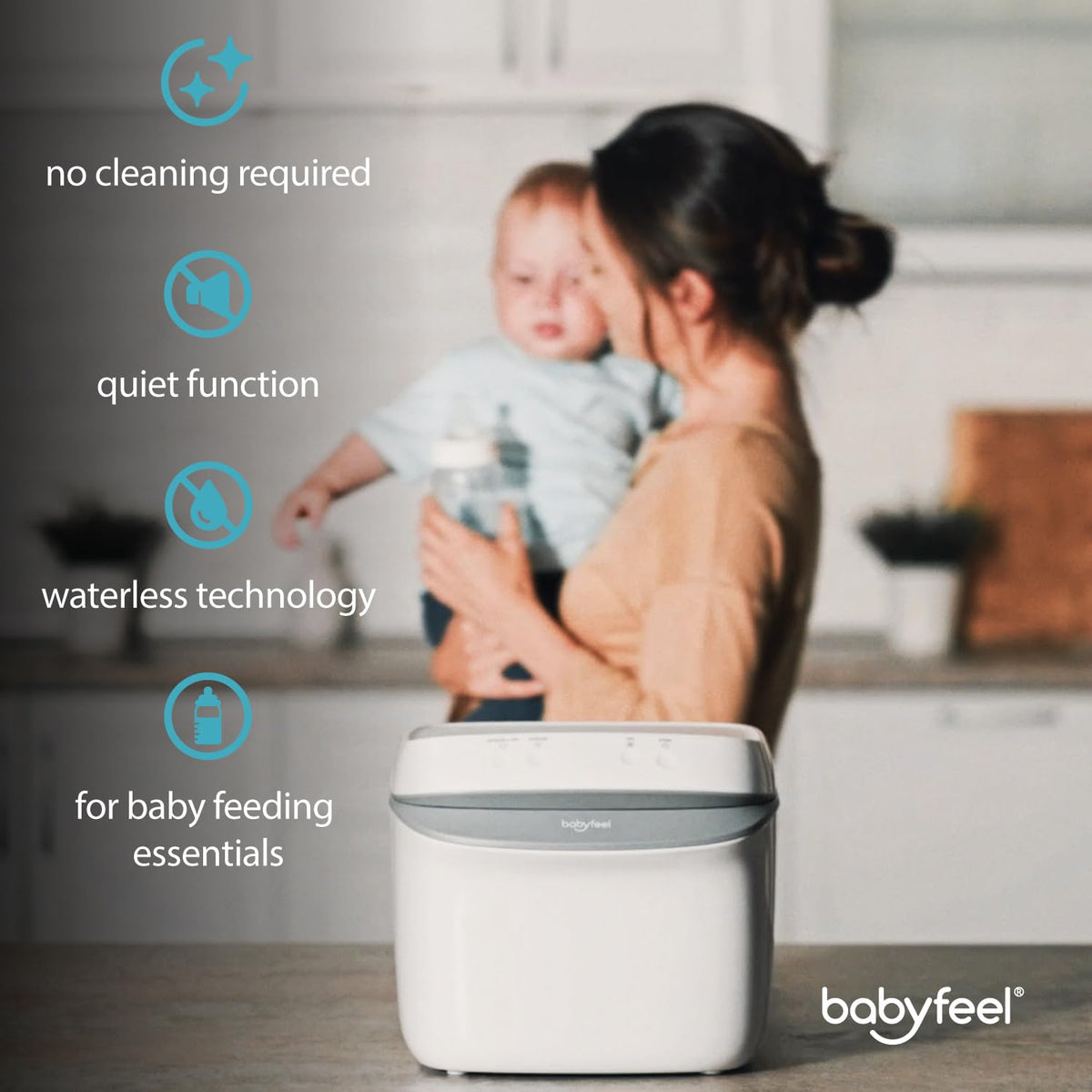 UV Light Sanitizer, UV Box Sanitizer, Conveniently Sanitizes in Minutes, Large Capacity, No Cleaning Required, Touch Control