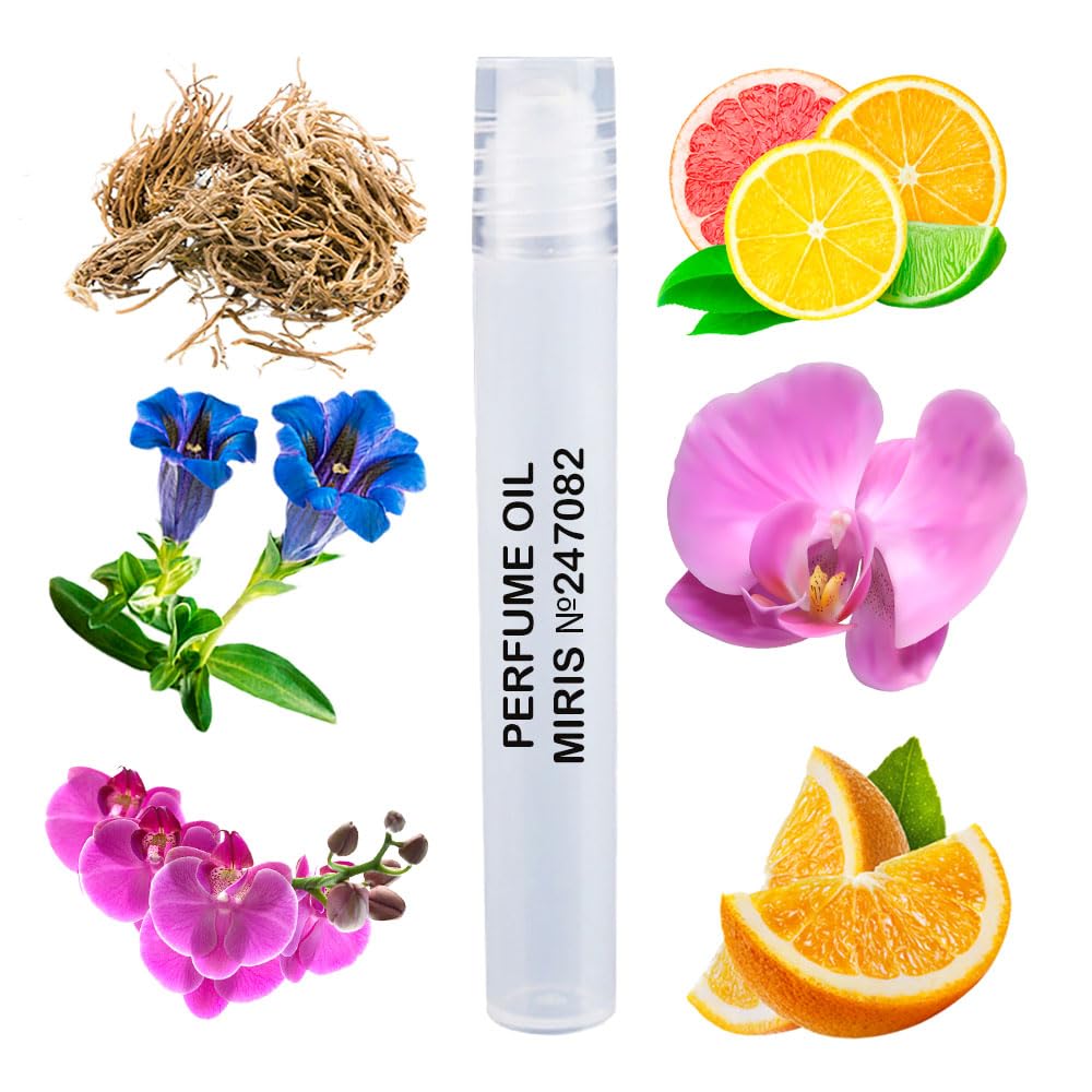 MIRIS Perfume Oil No. 247082, Inspired by Cattleya Flower Bm, Long-Lasting Unisex Roll-On For Women and Men, Rollerball 0.34 Fl Oz / 10 ml