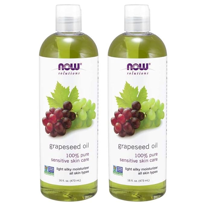 Now Foods Grape Seed Oil, 32 oz (16oz X2)