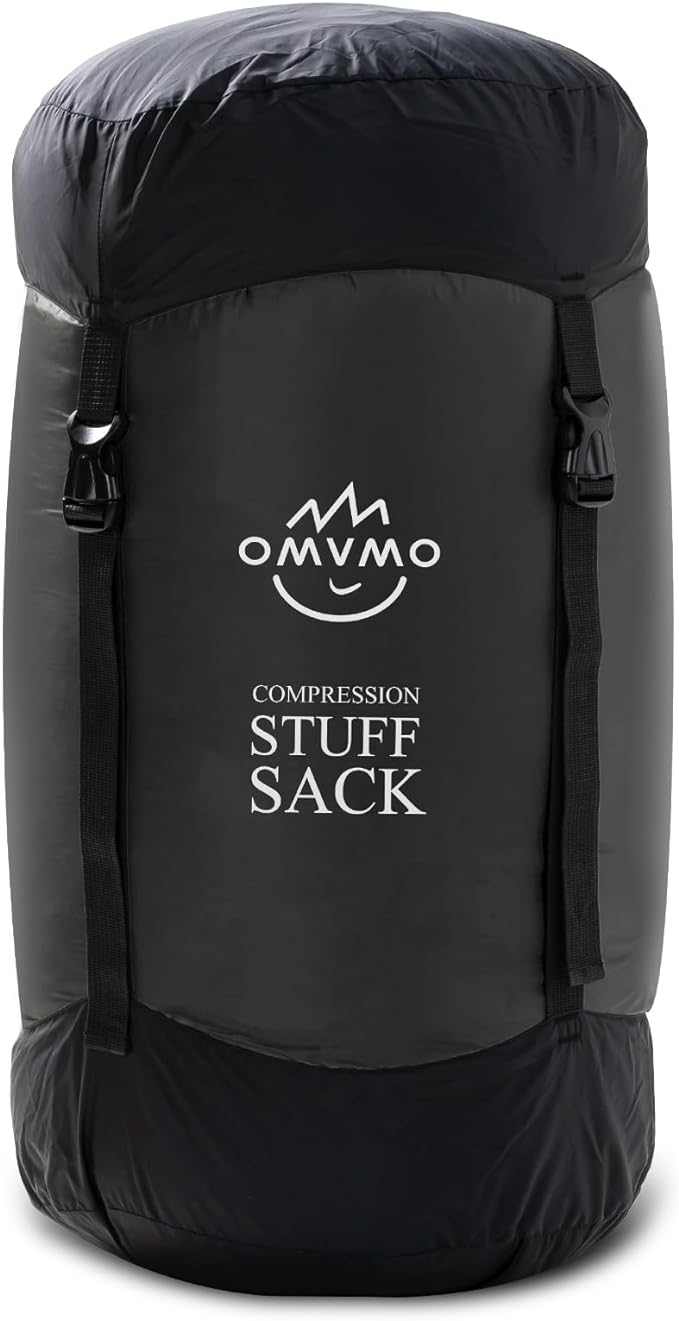 Compression Sack, 12L/19L/32L/46L/53L Water-Resistant Sleeping Bag Stuff Sack,Anti-Tear Ultra Light 400T 20D Nylon Storage Bag,Space Saving Gear for Camping Hiking Travel 1Pcs