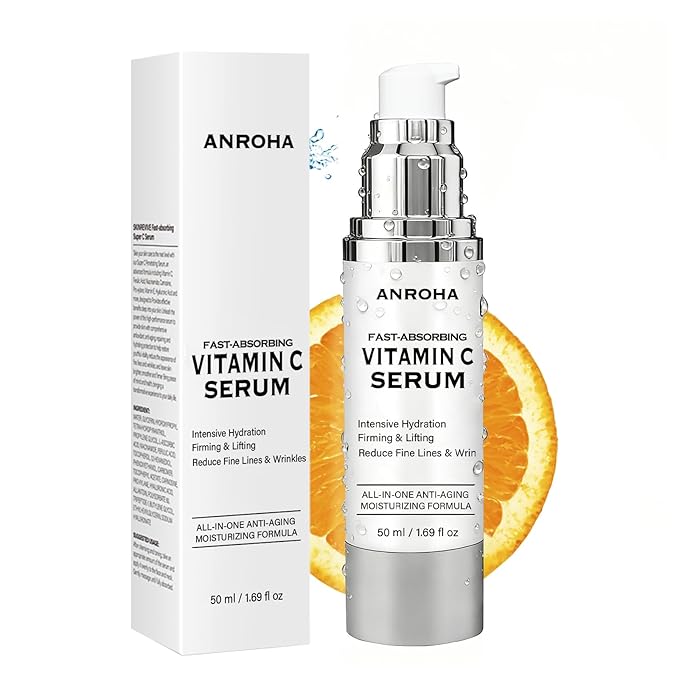 Vitamin C Serum for Women over 70, Vitamin C Serum for Mature Skin Face Hydrates, Firms, Lifts, Targets Age Marks, Wrinkles and Smoothes Skin Texture 1.69 fl oz