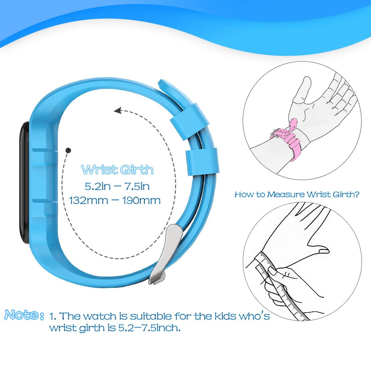 Focwony LED Kids Multifunction Steps Counting Watch, Digital Watch, Non-Bluetooth Pedometer Watch, Stopwatch, Alarm Clock, Calories for Women Children Girls Boys (Blue)