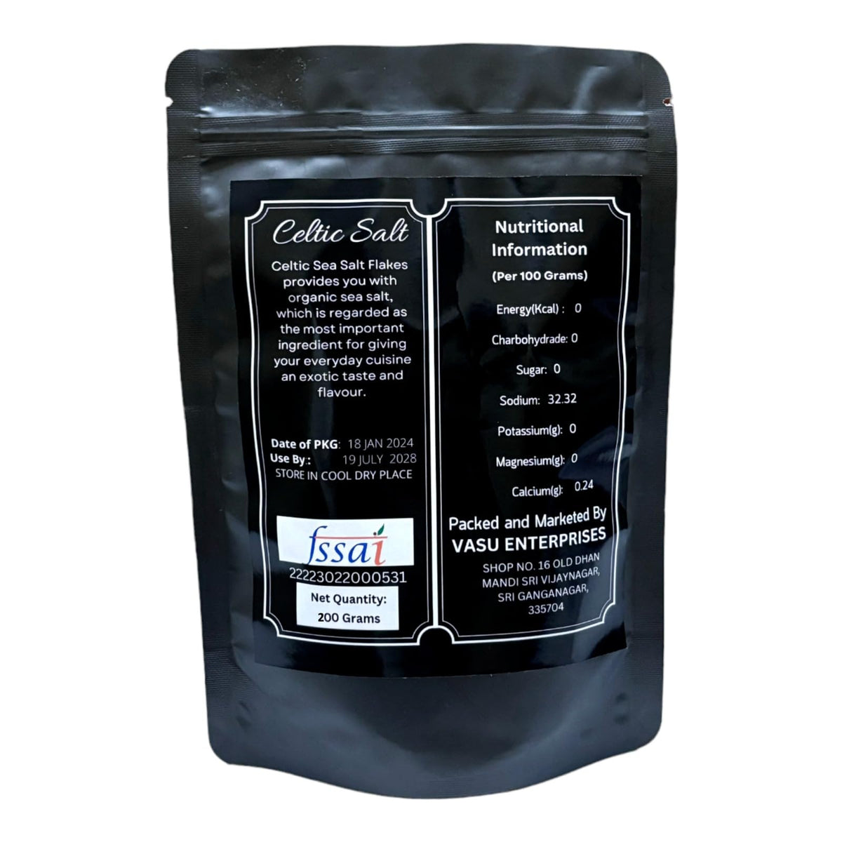 Organic Herb Sea Salt Flakes, 8oz, Hand Harvested, Low Sodium, Perfect for Cooking, Optimal Body Function, 84 Minerals, Resealable Bags