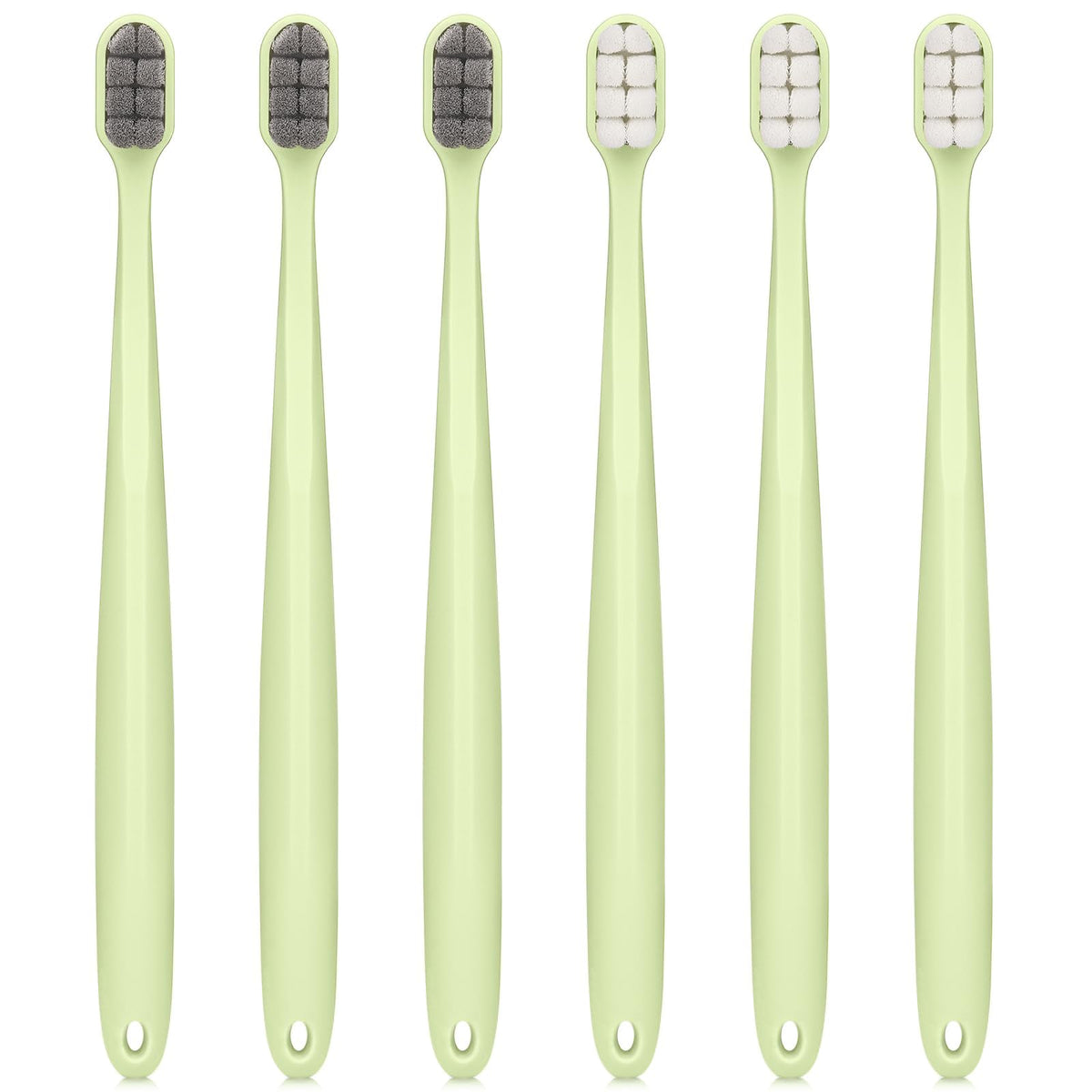 Medium Toothbrushes for Adults, Whitening Toothbrush with Spiral Medium Bristles for Smoke Tea Coffee Stain, Deep Plaque Removal, Rounded Bristle Tips for Gentle Cleaning
