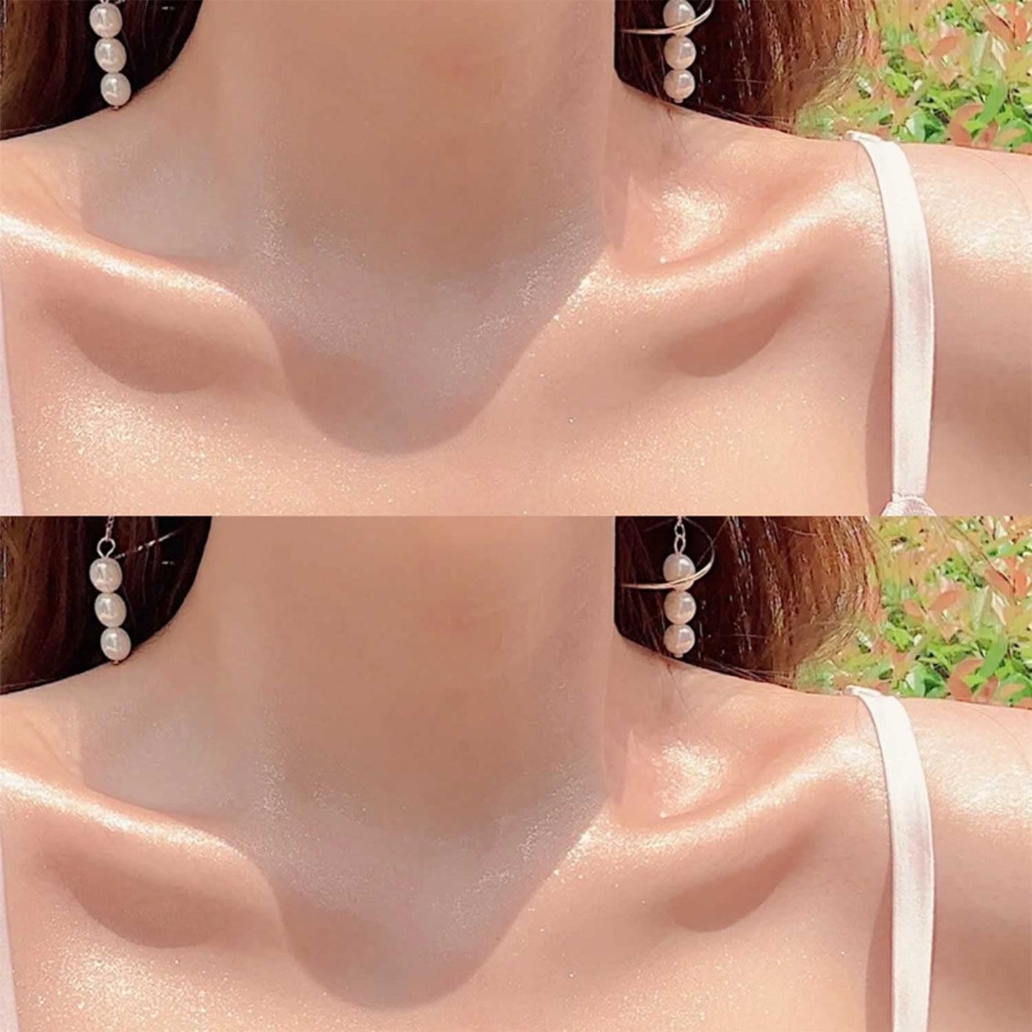 Nude Pink Highlighter Spray, Loose Shimmer Powder High Gloss Makeup Mist for Body, Face, Hair, Long Lasting Glitter Hairspray for Festive Party, Stage Shows, Nightclubs, Bar (#3)