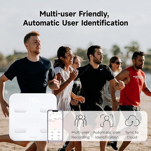 YUNMAI S Smart Body Fat Scale, Accurate Digital Bathroom Scale for Body Weight, Body Composition Analyzer with Health Monitor Sync Apps for BMI, Body Fat, Muscle Mass, Body Weight