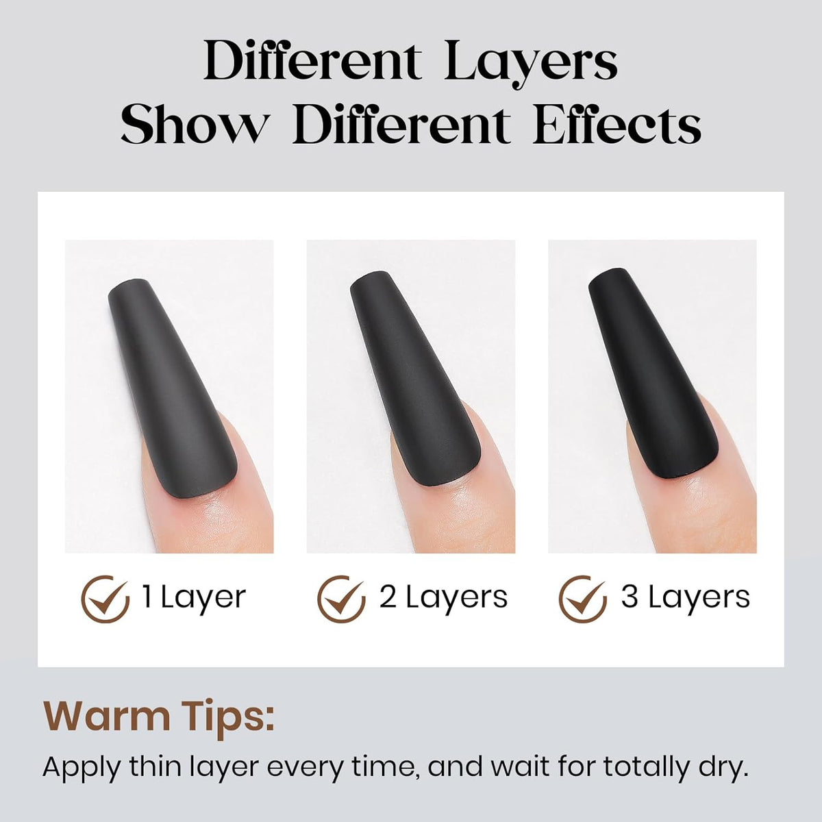 MIZHSE Matte Black Nail Polish, Quick Dry Velvet Black Nail Polish, Non-Gel Air Drying Fast 15 ml Regular Glossy Shiny Finish Nail Lacquer, Full Coverage Nail Art Manicure DIY Home