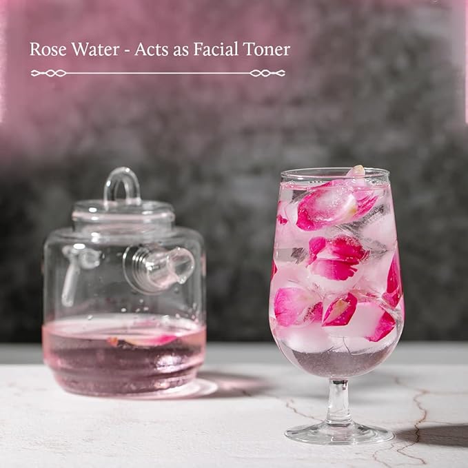Blue Nectar Shubhr Steam Distilled Rose Toner Water & Face Tonic Mist 6.76 fl oz (200 ml)