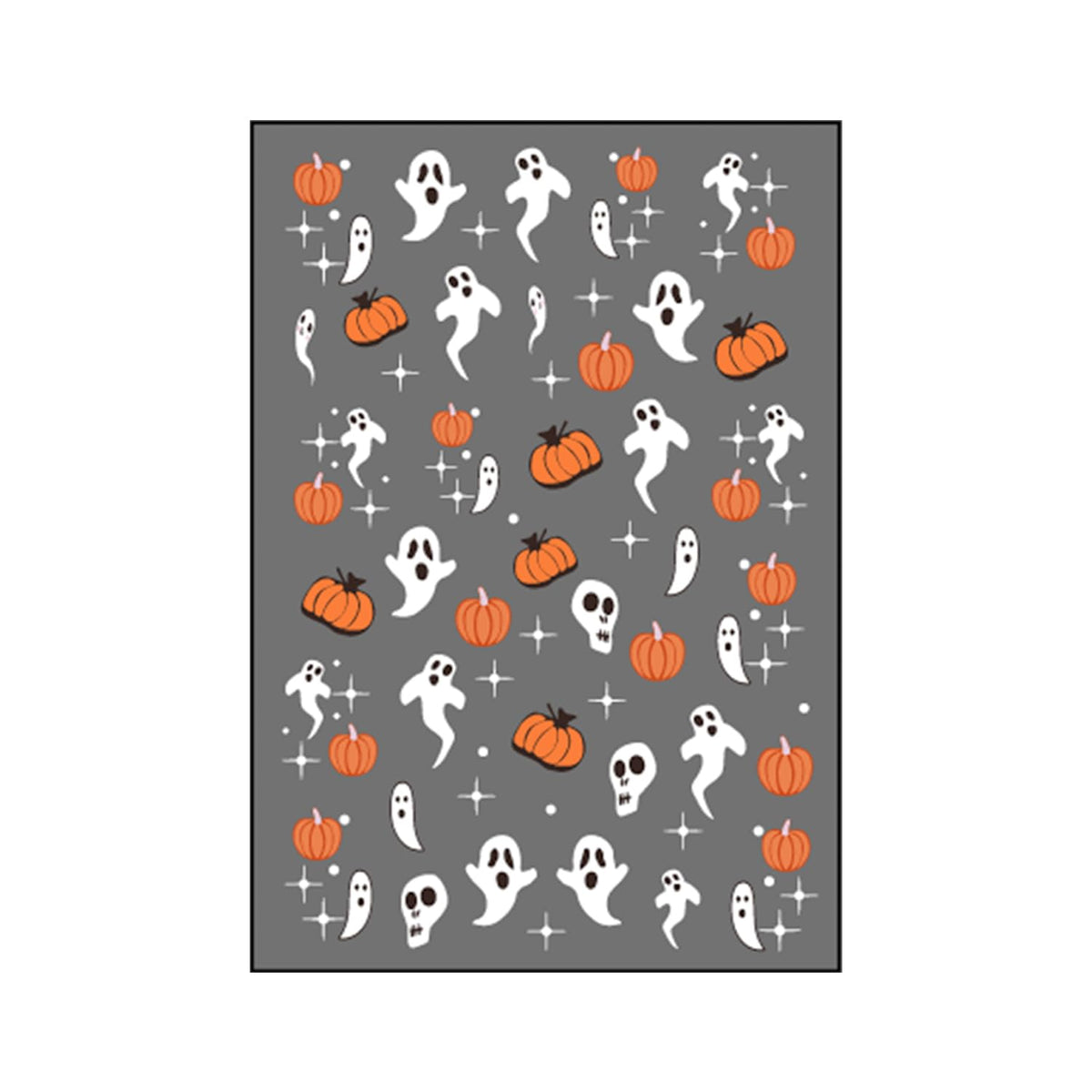 8 Sheets Halloween Nail Art Stickers Cute Ghost & Mummy Designs 3D Self-Adhesive Flower Nail Stickers Halloween Spider Pumpkin Spider Web Acrylic Nails Art Decoration for Women Nails Art Supplies