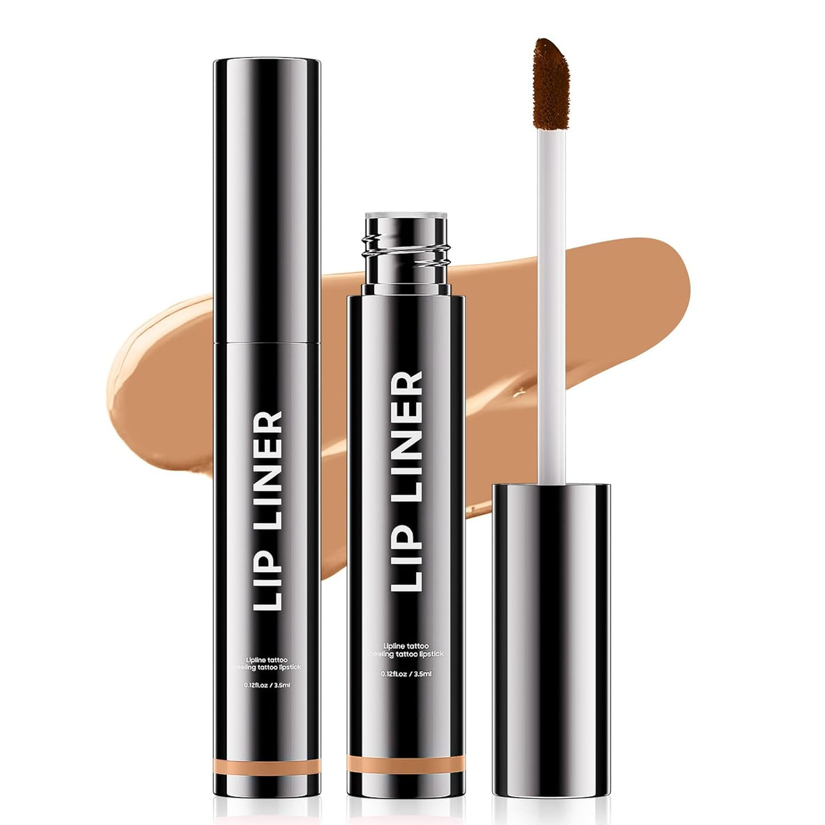 Lip Stain Peel Off Lip Liner - Long Lasting Comfortable Vivid Color Peel Lip Stain Smudge Proof Finish, Create A Charming Vibrant Lip Color Makeup For All Skin Types with All-Day (#02 Cocoa)