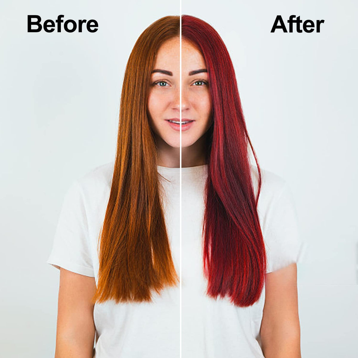Wine Red Hair Dye Shampoo, Easy To Use, Semi-Permanent Color Shampoo - Lasts 30 Days, 16.9 FL Oz