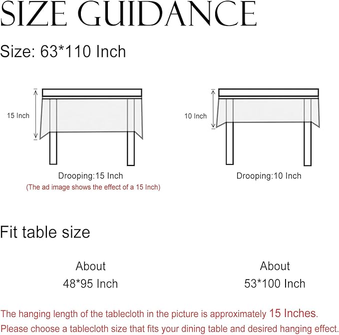 ISAENNE Designer Bohemian Linen Extra Long Rectangle Tablecloth,Colorful Floral Pattern Table Cloth,Wrinkle Resistant Decorative Tablecloths for Dining Thanksgiving Kitchen,63"*110"-Grace A