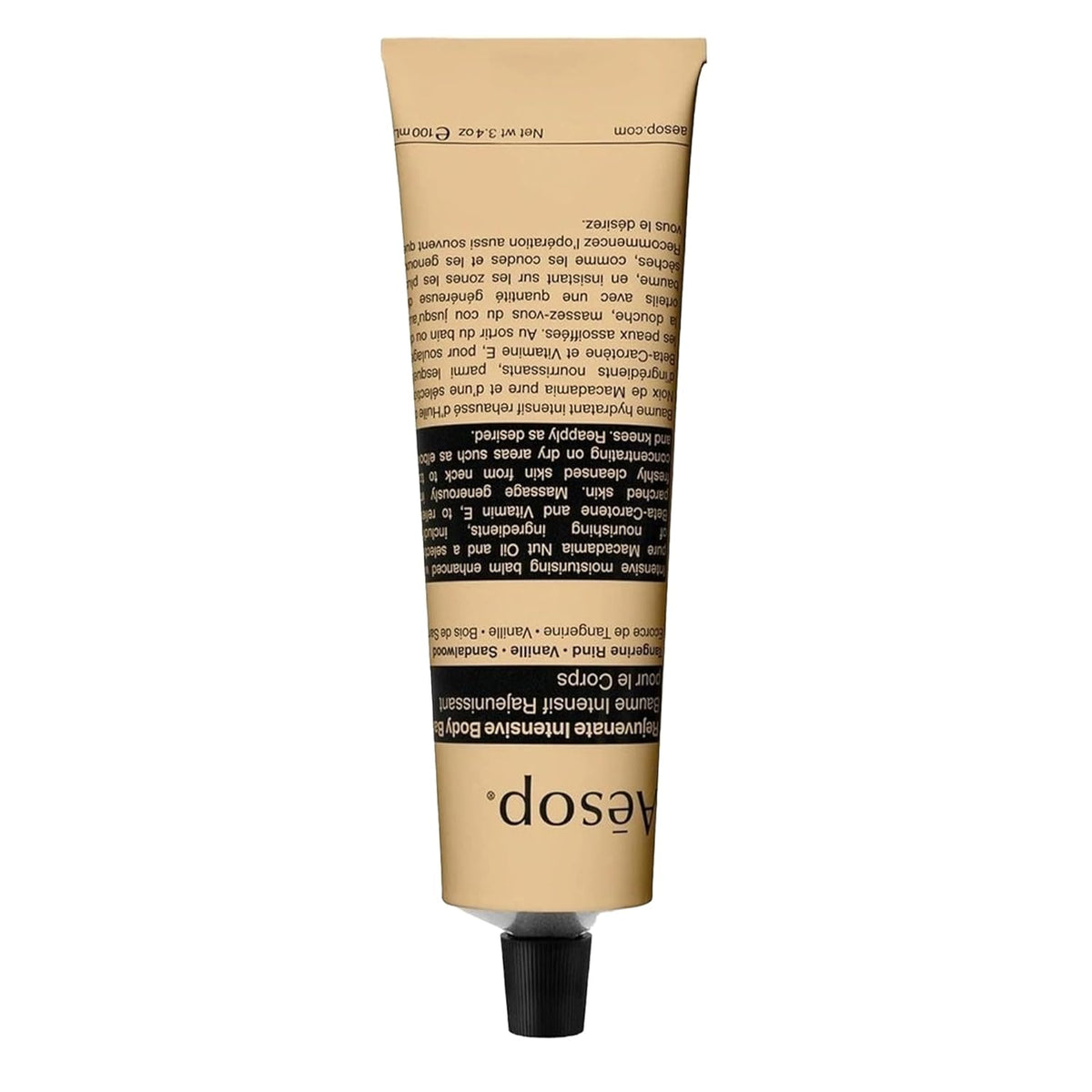 Aesop Rejuvenate Intensive Travel Body Balm | Deeply Nourish Very Dry Skin with Shea Butter and Coconut Oil | 3.4oz / 100 mL