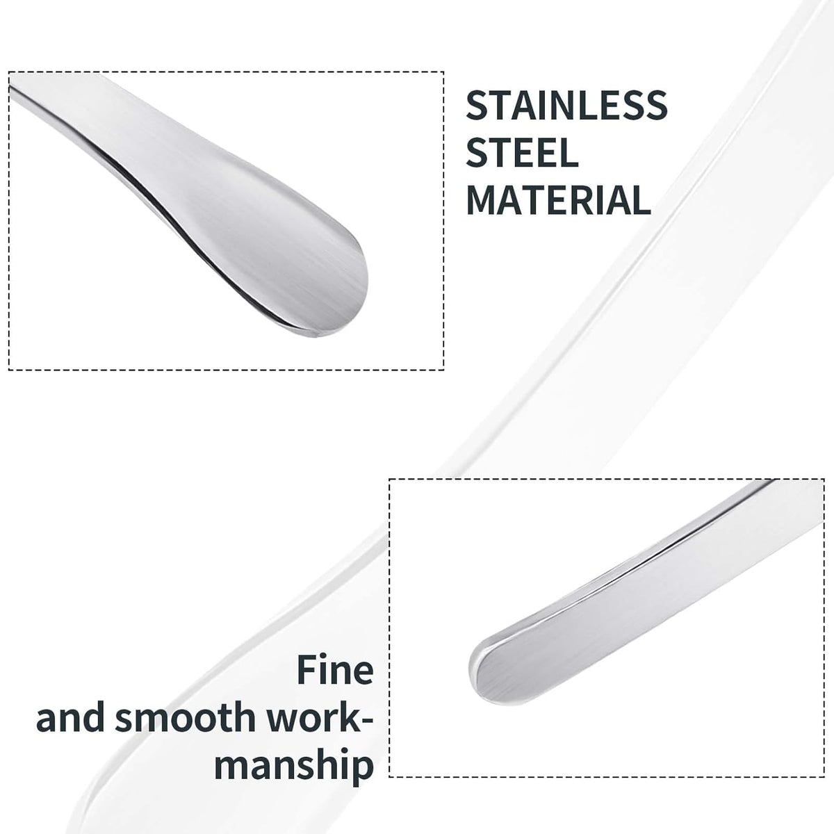 2Pcs Mini Metal Cosmetic Spatulas, Makeup Spatulas, Skincare Spatula, Cream Spatula, Beauty Accessories for Mixing and Sampling Plant Masks, Skin Care Creams, Eye Cream, Essences(Style 3)