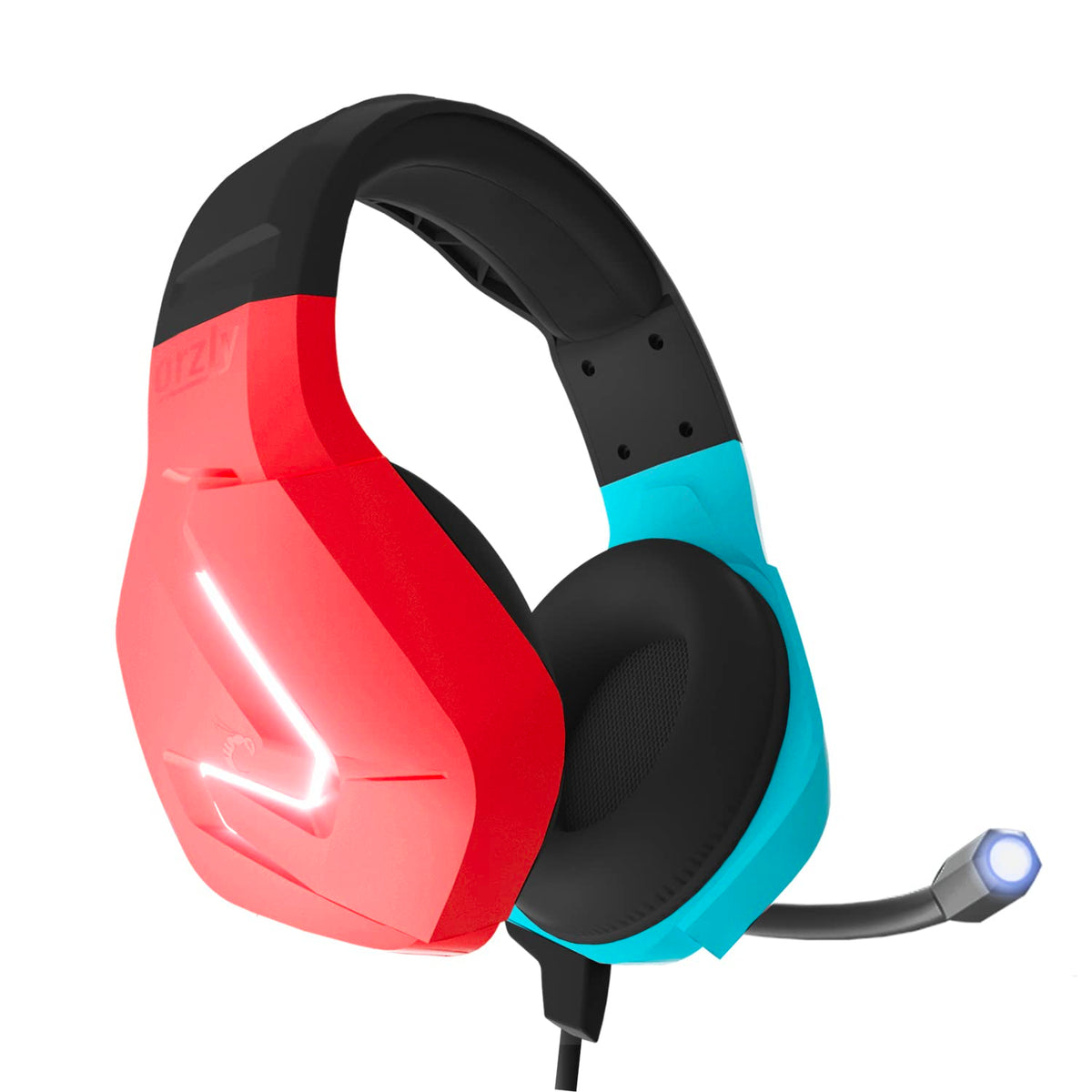 Orzly Gaming Headset for PC and Gaming Consoles PS5, PS4, Xbox Series X | S, Xbox ONE, Nintendo Switch & Google Stadia Stereo Sound with Noise Cancelling mic - Hornet RXH-20 Abyss Edition