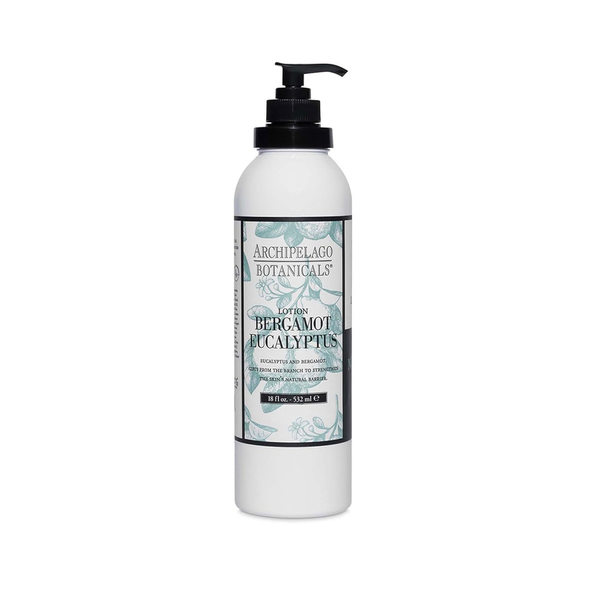 Archipelago Botanicals Bergamot Eucalyptus Lotion, Hydrating Lotion for Rejuvenated and Smooth Skin, Scented Body Lotion Made without Parabens, Phthalates and GMOs (18 oz)