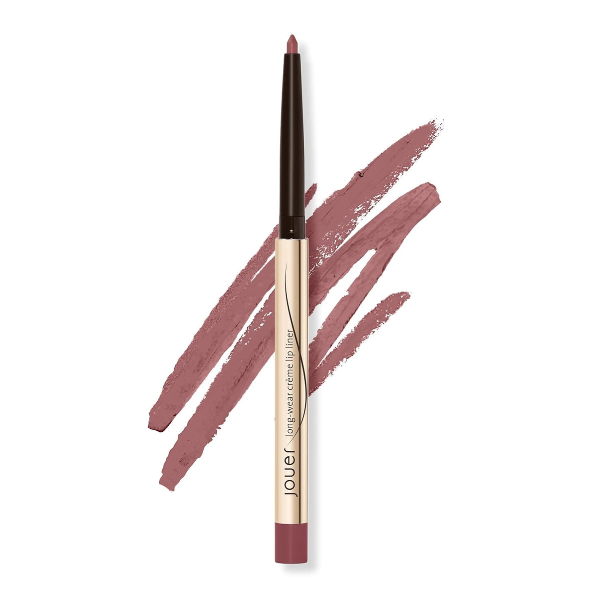 Jouer Long Wear Lip Liner - Metallic & Matte Lip Pencil - Water Resistant - Fast-Drying Formula - Hydrating Formula made with Vitamin E, Wild Rose