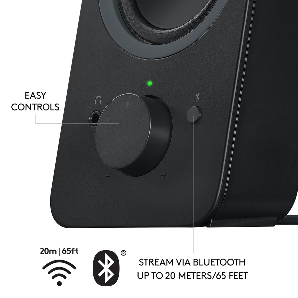 Logitech Z207 2.0 Stereo Computer Speakers with Bluetooth