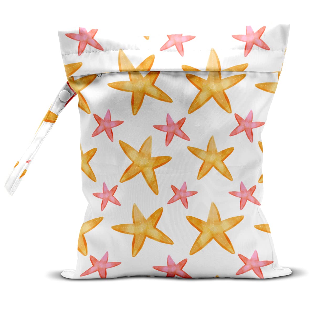 zcyxuuw Wet Dry Bag, Wet Bag for Swimsuit, Travel, Beach, Pool, Diapers, Dirty Yoga Gym Clothes, Makeup Bag, Beach Wedding Supplies, Waterproof Reusable Shell Pearl Starfish Whale