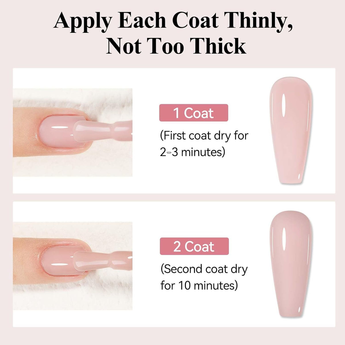 Nude Nail Polish Quick Dry, Natural Sheer Color Nail Lacquer, Long Lasting & Fast Drying, Nail Pigment Oil-Based for Nail Art, Fingernail Concealer Polish, 1PC 12ML for French Manicure