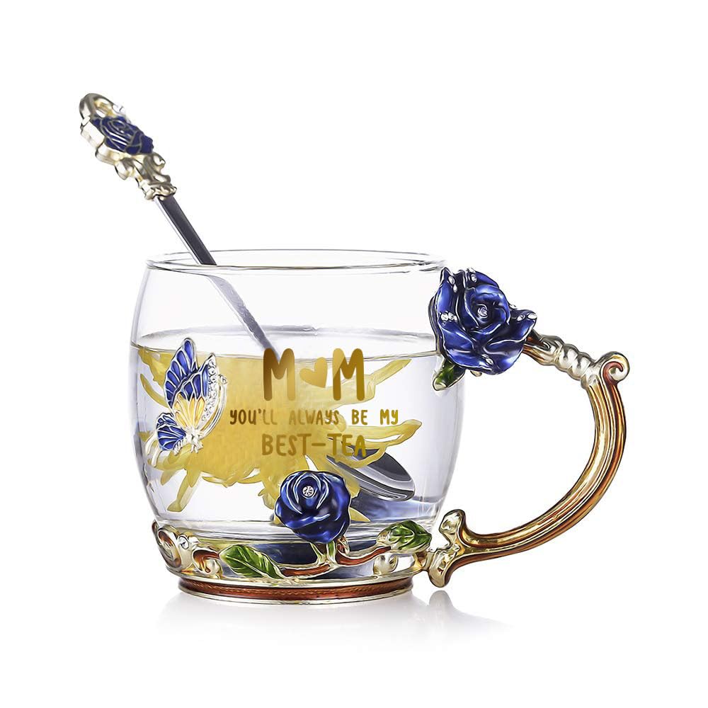 Mothers Day Gifts flower Mug for Mom from Daughter Son,Mum Gift for Mother Stepmom New Mama Women,Unique Ideas Presents for Mom Birthday Valentines Day