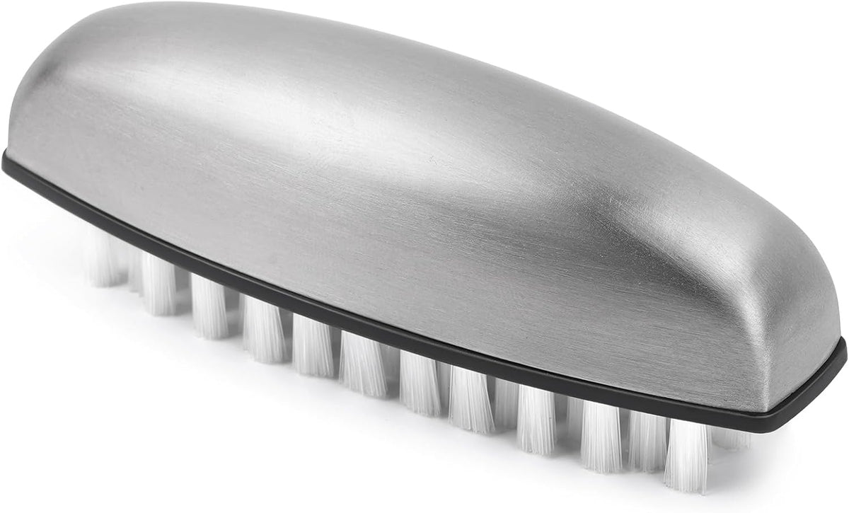 Vegetable and Fruit Cleaning Brush, 304 Stainless Steel Cleaning Brush, Microfiber Scrubbing Pad, Multipurpose Kitchen Tool