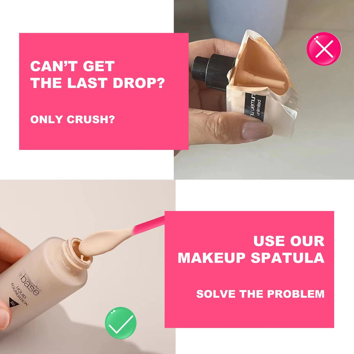 Tapeernix Beauty Spatula, 4 Pcs Small Spatula Mini Spatula for Cosmetics Lotion Makeup Spatula, Every Drop Tiny Spatula for Makeup and Kitchen Jar, Wax Waxing Body Hair Removal spatula