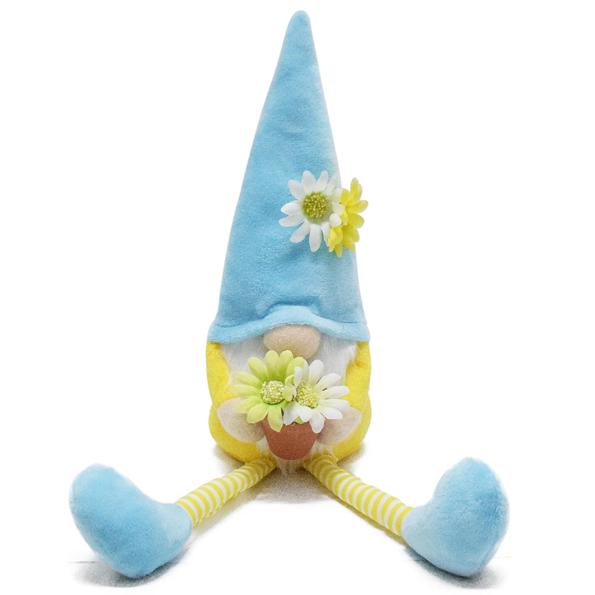 Attiigny Spring Flower Gnome Plush, Set of 3 Flower Spring Summer Gnomes Holiday Ornaments, Handmade Shelf Tiered Tray Decorations Gifts Santa Dolls for Home