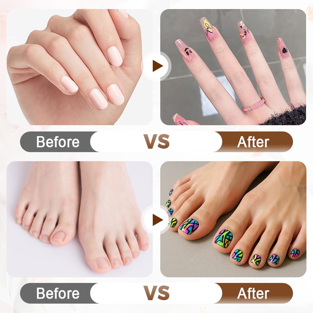 12 Colors Nail Art Pens Set, 3D Nail Art Markers Doodle Pen for Kids Adults, Nail Art Tools for Polishing Dotting Painting Liner DIY (2 set)