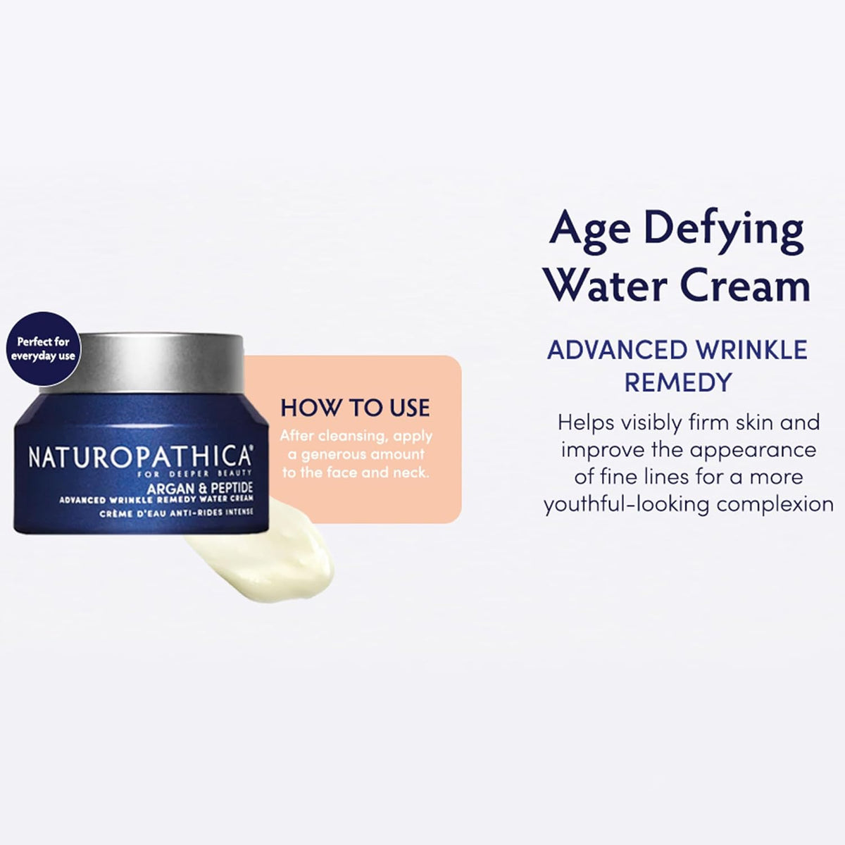 Naturopathica Argan & Retinol Wrinkle Remedy Night Gel Cream, Overnight Retinol Moisturizer to Help Improve Fine Lines and Wrinkles, Face Moisturizer for Men and Women, 1.69 fl oz