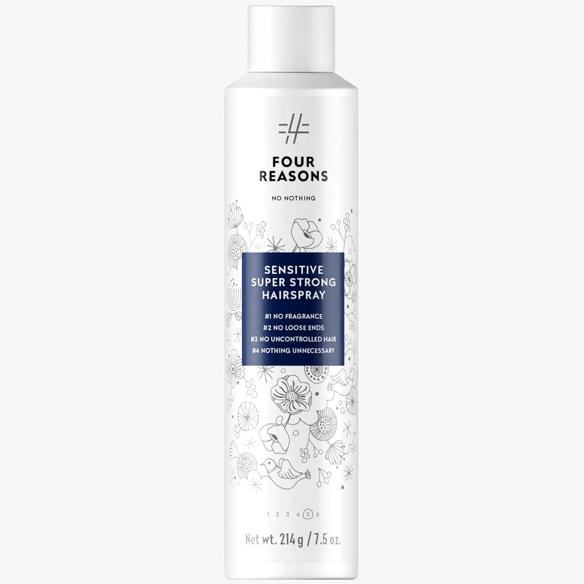 No nothing Sensitive Unscented Hairspray with Extra Hold - Finishing Spray for Styling with Humidity Protection - Fragrance Free & Hypoallergenic - 7.55 oz (New Packaging)