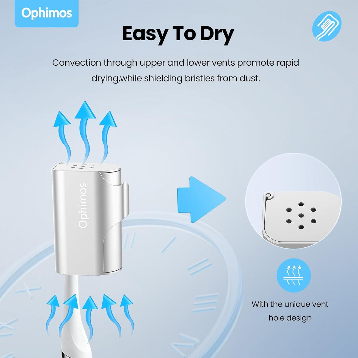4 Count Aluminum Alloy Toothbrush Cover Caps for Family, Travel Toothbrush Covers Long-lasting Toothbrush Head Caps for Most Electric/Manual Brushes