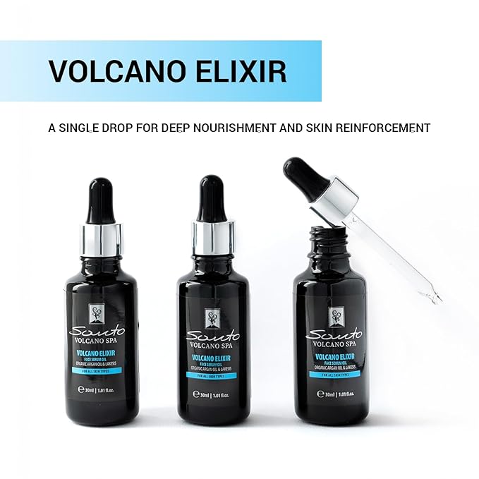 Volcano Elixir Face Serum Oil 30ml – Hydrating & Firming Facial Serum Oil with Lakesis – Face and Neck Anti Aging Facial Serum for Women