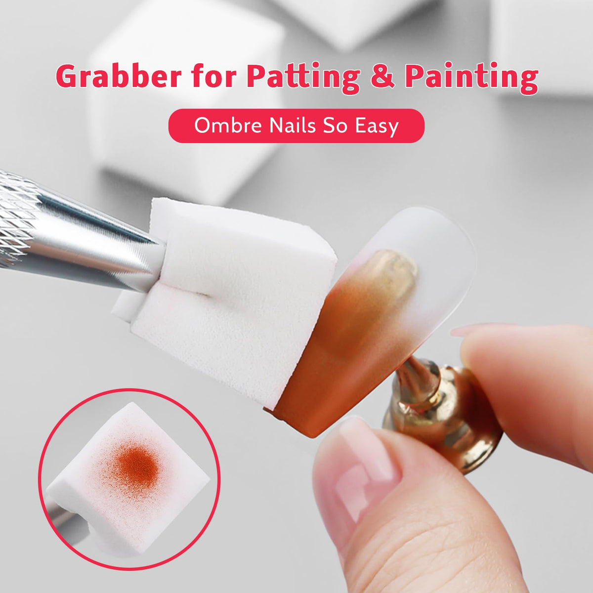 Sponge Pat Paint Nail Gel & Tools Kit, 9 Colors Ombre Nails Gradient Gel Nail Blush Blooming Aura Nails Drawing Stripper Floral Painting Nail Art, No Wipe, UV/LED Curing (9 Colors Set B)