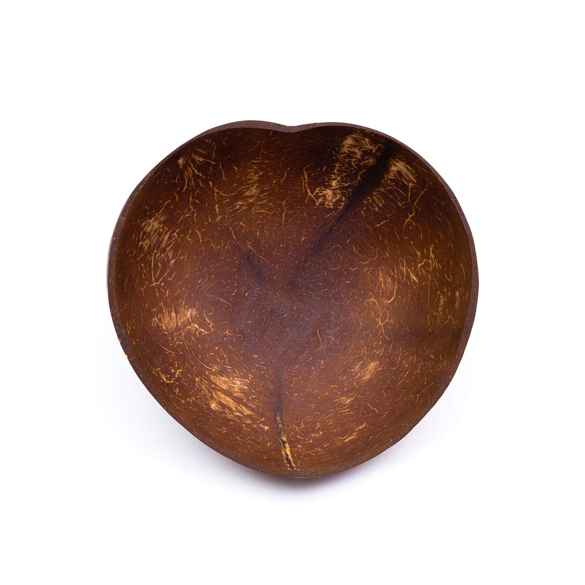 Rainforest Bowls Set of 2 Jumbo Heart Coconut Bowls, 2 Wooden Spoons & 2 Reusable Bamboo Straws - 100% Natural, Hand Carved by Artisans, Eco-Friendly & Sustainable - Smoothie/Acai/Salad Bowls