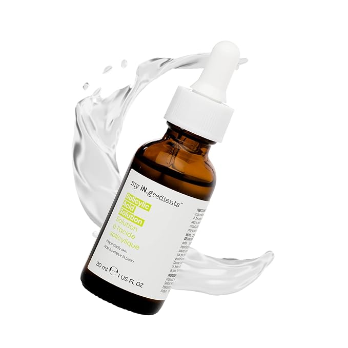 Masque Bar My Ingredients Salicylic Acid Solution - Exfoliating Solution For Face - Healing Acne Spot Treatment For Blemish Prone Skin, Korean Skincare - 1Fl oz