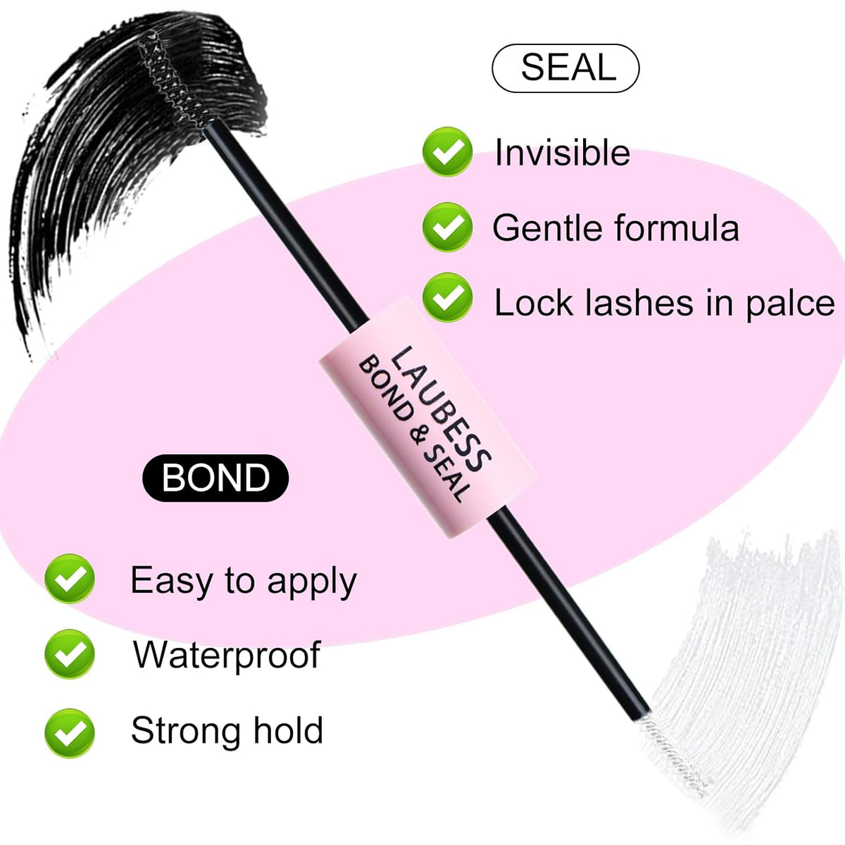 Lash Clusters Kit LAUBESS DIY Lash Extension Kit Lash Bond and Seal Waterproof Lash Glue Remover Tweezers Brush Cluster Eyelash Extensions Kit Eyelash Clusters (Kit 30D-D-Mix14-18)
